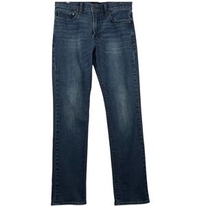 Lucky Brand Mens 32 121 Heritage Slim Jeans Blue Medium Wash Stretch Denim EUC